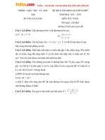 Đề thi thử vào lớp 10 môn Toán Phòng GDĐT Na Hang, Tuyên Quang năm học 2017  2018 