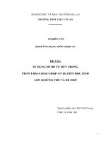 skkn môn quốc phòng sử DỤNG sơ đồ tư DUY TRONG PHẦN i bài 6 (SGK GDQP AN 10) GIÚP học SINH lớp 10 HỨNG THÚ và dễ NHỚ