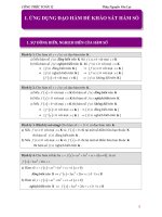 Công thức giải nhanh trắc nghiệm toán 12 full