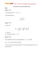 2 Đề thi thử vào lớp 10 môn Toán có đáp án 