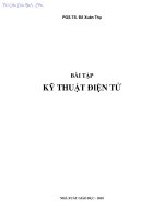 BÀI TẬP KỸ THUẬT ĐIỆN TỬ (NXB GIÁO DỤC 2010)   ĐỖ XUÂN THỤ, 187 TRANG