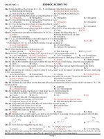 TRẮC NGHIỆM HÓA HỮU CƠ CÓ ĐÁP ÁN