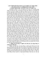 QUAN điểm PHƯƠNG PHÁP LUẬN NGHIÊN cứu KHOA học CÔNG tác ĐẢNG và CHÍNH QUYỀN NHÀ nước   ý NGHĨA TRONG học tập và NGHIÊN cứu môn CTĐ, CTCT