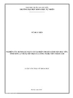 NGHIÊN CỨU ĐÁNH GIÁ NGUY CƠ TAI BIẾN TRƯỢT LỞ HUYỆN BẮC YÊN, TỈNH SƠN LA VỚI SỰ HỖ TRỢ CỦA CÔNG NGHỆ VIỄN THÁM- GIS