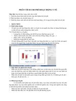 PHÂN TÍCH CHI PHÍ HOẠT ĐỘNG Y TẾ