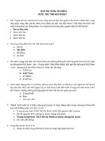 Đề thi đáp án cuộc thi mỏ neo vàng 