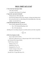 Đề cương ôn tập phần thiết kế cơ sở có đáp án
