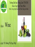 công nghệ sản xuất thức uống lên men bia rượu vang 