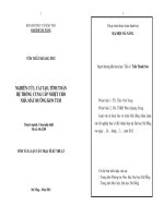 Nghiên cứu, cải tạo, tính toán hệ thống cung cấp nhiệt cho nhà máy đường Kon Tum