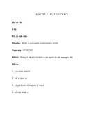 BÀI TIỂU LUẬN hành vi con người và môi trường xã hội