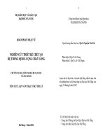 Nghiên cứu thiết kế tạo hệ thống định lượng chất lượng