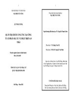 Quản trị chuỗi cung ứng tại công ty cổ phần đầu tư và phát triển An Thái