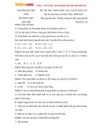 Tổng hợp đề thi thử tốt nghiệp THPT năm 2017 môn sinh  có đáp án