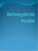 Định hướng phát triển thực phẩm