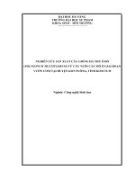 khóa luận tốt nghiệp NGHIÊN CỨU SẢN XUẤT CÂY GIỐNG HÀ THỦ Ô ĐỎ