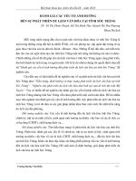 ĐÁNH GIÁ CÁC YẾU TỐ ẢNH HƯỞNG ĐẾN SỰ PHÁT TRIỂN DU LỊCH VĂN HÓA TẠI TỈNH SÓC TRĂNG