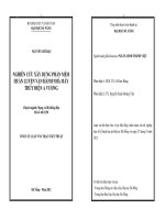 Nghiên cứu xây dựng phần mềm huấn luyện vận hành nhà máy thủy điện A Vương