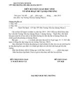 BIÊN bản bàn GIAO học SINH 