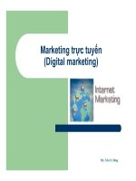 Marketing trực tuyến(Digital marketing)