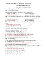 Đề kiểm tra định kì môn vật lý 7 có đáp án 