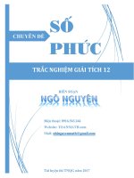 Chuyên đề trắc nghiệm số phức