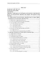 Một số giải pháp nâng cao hiệu quả quản lý rủi ro tín dụng tại ngân hàng nông nghịêp và phát triển nông thôn thành phố bắc ninh 