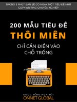 200 Mẫu Tiêu Đề Thôi Miên
