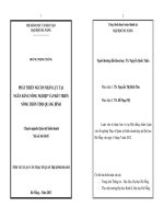 Phát triển nguồn nhân lực tại ngân hàng nông nghiệp và phát triển nông thôn tỉnh Quảng Nam