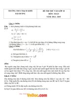 de thi thu vao lop 10 mon toan truong thcs thach khoi