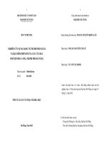 Nghiên cứu sự đa dạng về thành phần loài và đặc điểm phân bố của các cây rau ở huyện Hòa Vang, thành phố Đà Nẵng