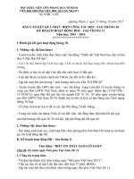 BÁO cáo kết QUẢ THỰC HIỆN CÔNG tác đội – SAO THÁNG 10 