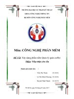 Tiếp nhận yêu cầu_Phần mềm quản lý quán cafe_Công nghệ phần mềm