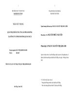 Quản trị chuỗi cung ứng sản phẩm đường tại công ty cổ phần đường Quảng Ngãi