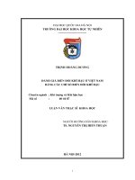 ĐÁNH GIÁ BIẾN ĐỔI KHÍ HẬU Ở VIỆT NAM BẰNG CÁC CHỈ SỐ BIẾN ĐỔI KHÍ HẬU
