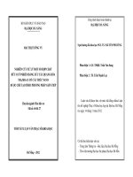 Nghiên cứu xử lý một số hợp chất hữu cơ ô nhiễm bằng xúc tác quang hóa TiO2 SBA-15 có cấu trúc Nano được chế tạo theo phương pháp gián tiế