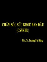 Chăm sóc sức khỏe ban đầu