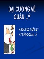 ĐẠI CƯƠNG về QUẢN lý y tế