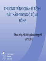 Chương trình quản lý bệnh đái tháo đường ở cộng đồng