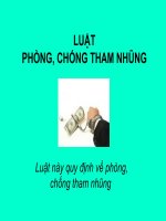 Bài Giảng Luật Phòng, Chống Tham Nhũng