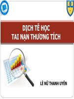 DỊCH TỄ HỌC TAI NẠN THƯƠNG TÍCH