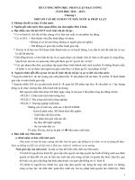 ĐỀ CƯƠNG MÔN HỌC: PHÁP LUẬT ĐẠI CƯƠNG