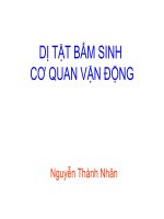 Dị tật bẩm sinh cơ quan vận động