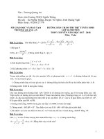 Đề thi thử vào lớp 10 môn Toán trường THPT chuyên Quảng Ngãi năm học 2017  2018 