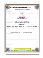 Quy hoạch mạng 4g cho thành phố hà nội