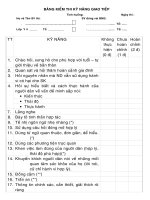 Bảng kiểm kĩ năng giao tiếp người hành nghề y