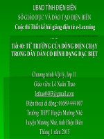 Bài Giảng Dự Thi Từ Trường Của Dòng Điện Chạy Trong Dây Dẫn Có Hình Dạng Đặc Biệt