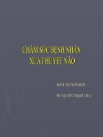 Bài Giảng Chăm Sóc Bệnh Nhân Xuất Huyết Não