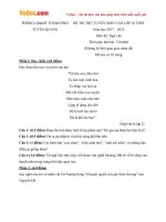 Đề thi thử vào lớp 10 môn Ngữ văn Phòng GDĐT thành phố Tuyên Quang năm học 2017  2018 