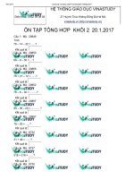 Ôn tập toán thi Olympic toán 2 cấp quận