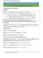 chuyên đề trắc nghiệm tính đơn điệu của hàm số